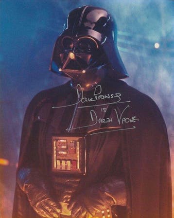 Star Wars - Signed by Dave Prowse (+) (Darth Vader), Nieuw