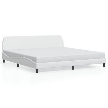 Bedframe 200x200 wit | 78% korting | Retour deal!, Gebruikt, Verzenden, Wit, Tweepersoons
