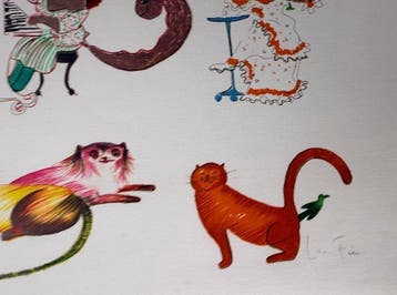Léonor Fini (1908 - 1996), daprès - Chats Mis en Scène