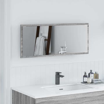 vidaXL Spiegel Grijs Sonoma 90 x 8,5 x 37 cm Bewerkt hout, Verzenden, Nieuw
