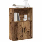 vidaXL Boekenkast 60x24x85 cm bewerkt hout oud houtkleurig, Verzenden, Nieuw