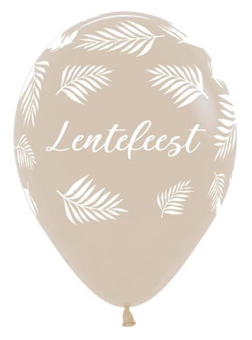 Ballonnen Lentefeest Palms White Sand 30cm 25st, Verzenden, Nieuw