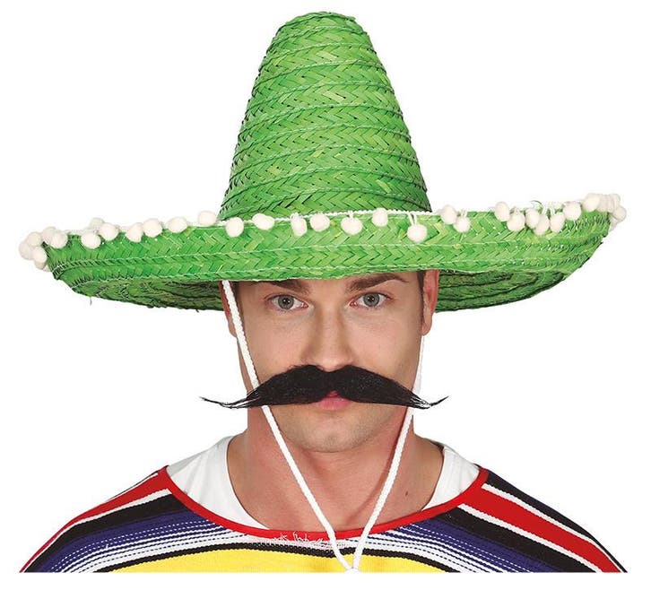 Sombrero Groen 50cm, Hobby en Vrije tijd, Feestartikelen, Nieuw, Verzenden