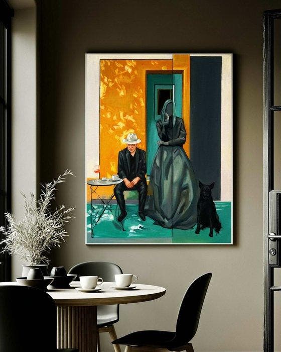 Enigma - The Hour Before the Door, Antiek en Kunst, Kunst | Schilderijen | Modern