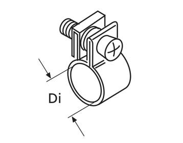 Slangklem RVS W4 10mm, Doe-het-zelf en Bouw, Ophalen of Verzenden, Nieuw
