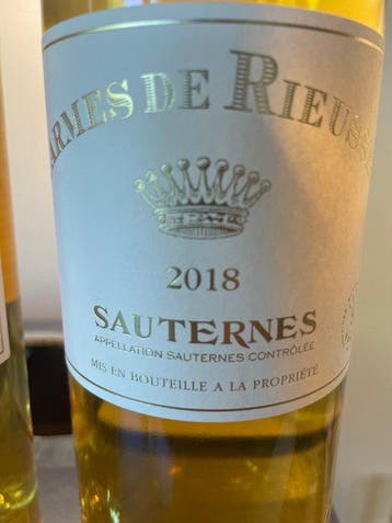 2018 Carmes de Rieussec, Sauternes - Sauternes - 3, Collections