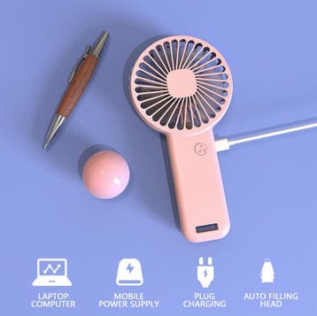 Oplaadbare Draagbare Ventilator - Handventilator op Batterij, Verzenden, Nieuw
