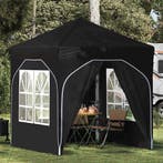 vidaXL Pop-up Feesttent 192 x 192 x 245 cm Zwart, Verzenden, Nieuw