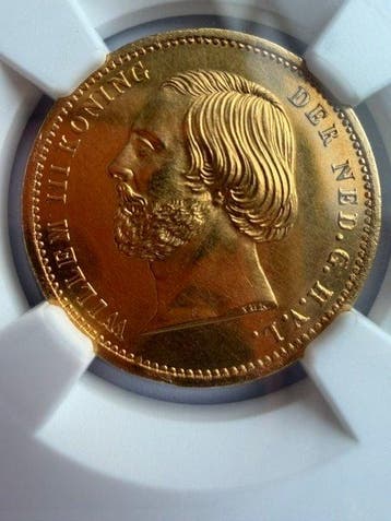Nederland. Willem III. 10 Gulden 1851