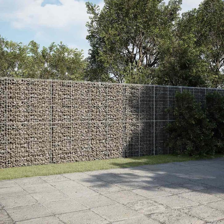 vidaXL Schanskorf 900x50x200 cm gegalvaniseerd ijzer, Tuin en Terras, Bloempotten, Nieuw, Verzenden
