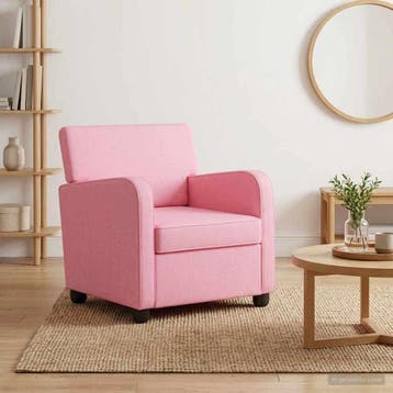 vidaXL Fauteuil Roze Stof, Verzenden