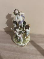 Aelteste Volkstedter - Beeld, I putti - 25 cm - Porselein, Antiquités & Art