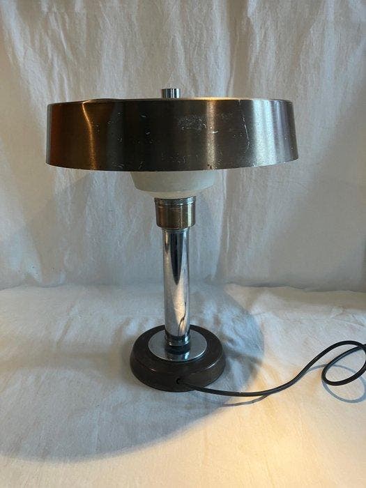 Lampe de table - Métal, Chrome, Antiek en Kunst, Antiek | Verlichting