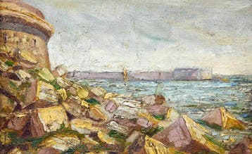 École impressionniste méditerranéenne (c.1900) - Une crique