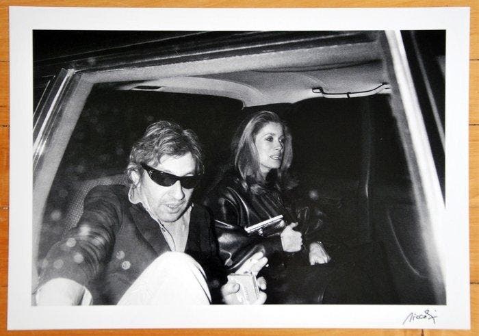 Patrick Siccoli - Serge Gainsbourg & Catherine Deneuve ,, Antiek en Kunst, Kunst | Designobjecten