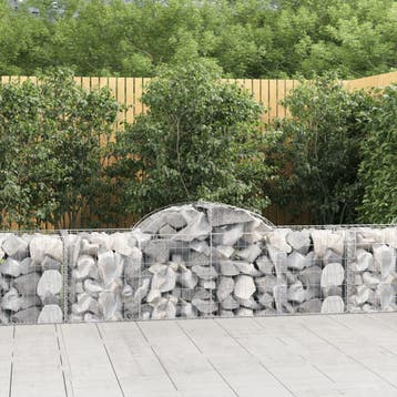 vidaXL Schanskorven 9 st gewelfd 200x50x60/80 cm, Verzenden, Nieuw