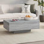 vidaXL Salontafel 85x55x31 cm bewerkt hout grijs sonoma, Huis en Inrichting, Tafels | Salontafels, Verzenden, Nieuw