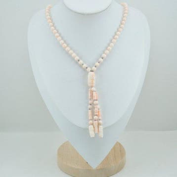Koraal - Zilver - Halsketting - Roze koraal