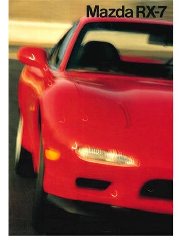 1992 MAZDA RX-7 BROCHURE NEDERLANDS