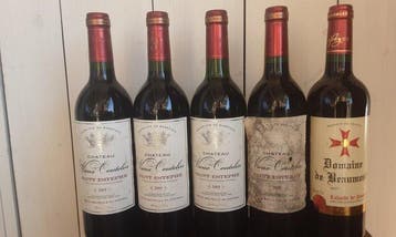 2005 x 4 Chateau Vieux Coutelin & 2017 Domaine de Beaumont,, Verzamelen, Nieuw