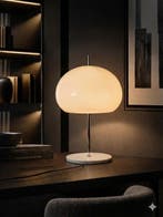 Tafellamp - champignon - Marmer, Metaal, Plastic