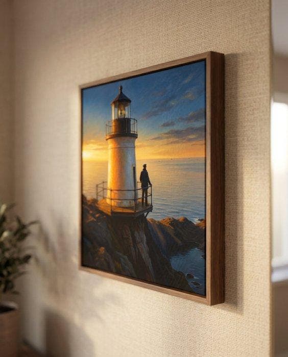 Le Yack - Lighthouse Keeper - Hand signed, Antiek en Kunst, Kunst | Designobjecten