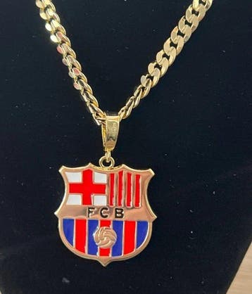 FC Barcelona - LaLiga - Hanger met ketting. Verguld met, Nieuw