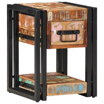 vidaXL Nachtkastje 2 st Multikleur 30 x 30 x 40 cm, Huis en Inrichting, Slaapkamer | Nachtkastjes, Verzenden, Nieuw