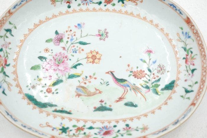 Plateau - Porcelaine - plat ovale du XIXe siècle, Antiquités & Art, Antiquités | Autres Antiquités