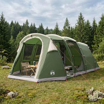 vidaXL Tunneltent Groen 505 x 330 x 204 cm, Verzenden, Nieuw