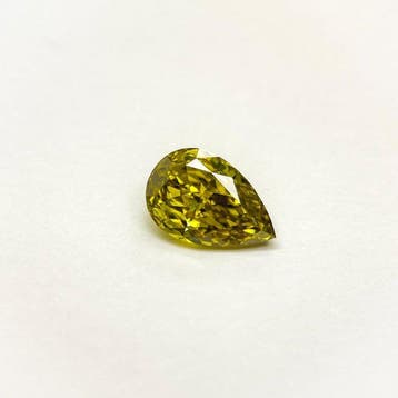 1 pcs Diamant (Natuurlijk gekleurd) - 1.35 ct - Peer - Fancy, Nieuw