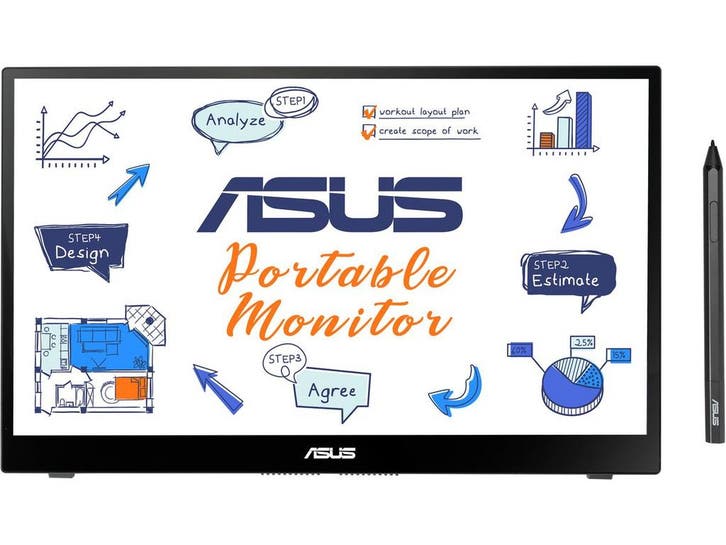 ASUS ZenScreen MB14AHD - Monitor - Full HD 1920x1080 IPS -, Computers en Software, Monitoren, Zo goed als nieuw, Verzenden