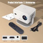 L018 Mini Projector - 650 ANSI Lumen - Screen Mirroring, TV, Hi-fi & Vidéo, Projecteurs dias, Verzenden