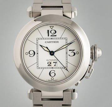 Cartier - Pasha Big Date Automatic - W31055M7 - Unisex -, Nieuw