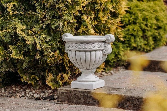 Bloempot (2) - Beton - 43 cm, Antiek en Kunst, Curiosa en Brocante