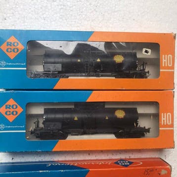Roco H0 - 4353 B/4356 C - Modeltrein goederenwagon (4) - 4x