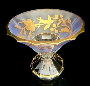 Antica cristalleria italiana - Saladier - Elegant fruit bowl