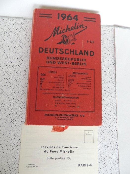 Guide Michelin Rouge - Deutschland. Bundesrepublik Und, Antiek en Kunst, Antiek | Boeken en Manuscripten