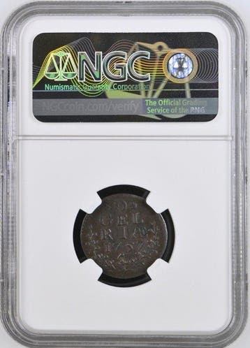 Nederland, Gelderland Duit 1757 / NGC MS62 BN / NGC TOP POP, Postzegels en Munten, Munten | Nederland