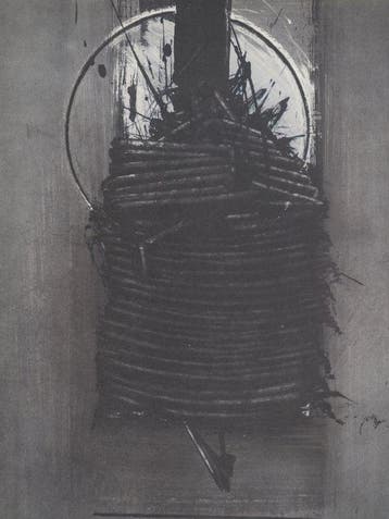 Emilio Scanavino (1922-1986) - Composition en gris et noir