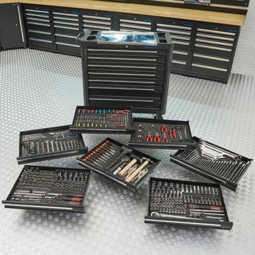 Datona Gereedschapswagen XL + Mach VII - Datona - Zwart, Ophalen of Verzenden, Nieuw
