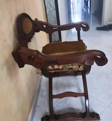 Chaise - Noyer - Chaise Savonarola