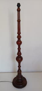 Staande lamp - Walnoot - Antiek - Art Deco