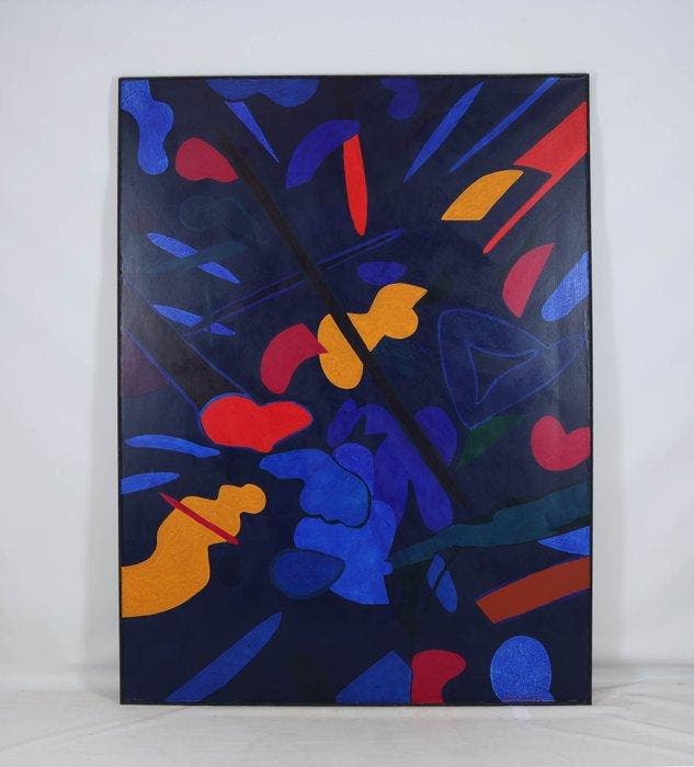 Kuno Schiefer (1948-1992) - Apos o dia segue a noite, Antiek en Kunst, Kunst | Schilderijen | Modern