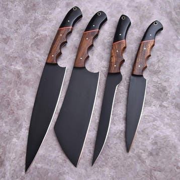 Keukenmes - Chefs knife - Hout, G10, hoogwaardige staal met
