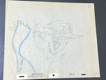 Walter Lantz Productions - originele animatietekening - The, Nieuw in verpakking