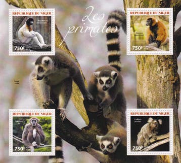 Niger - 2014 - Apen - Postfris, Timbres & Monnaies, Verzenden
