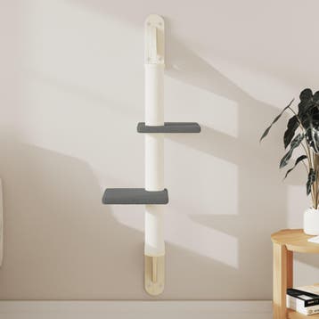vidaXL Kattenmeubel wandgemonteerd met krabpaal 108 cm, Dieren en Toebehoren, Verzenden, Nieuw