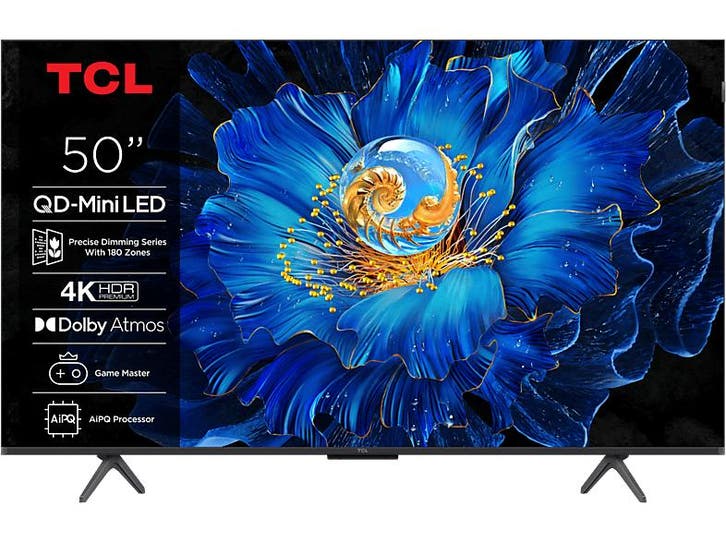 Tcl -   Qd-miniled Google Tv 50 (2025) - Zwart, Audio, Tv en Foto, Televisies, 100 cm of meer, 100 cm of meer, Nieuw, Overige merken