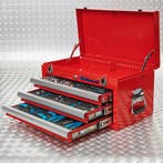 Datona Gereedschapskist drie lades - 3 lades gevuld - rood, Ophalen of Verzenden